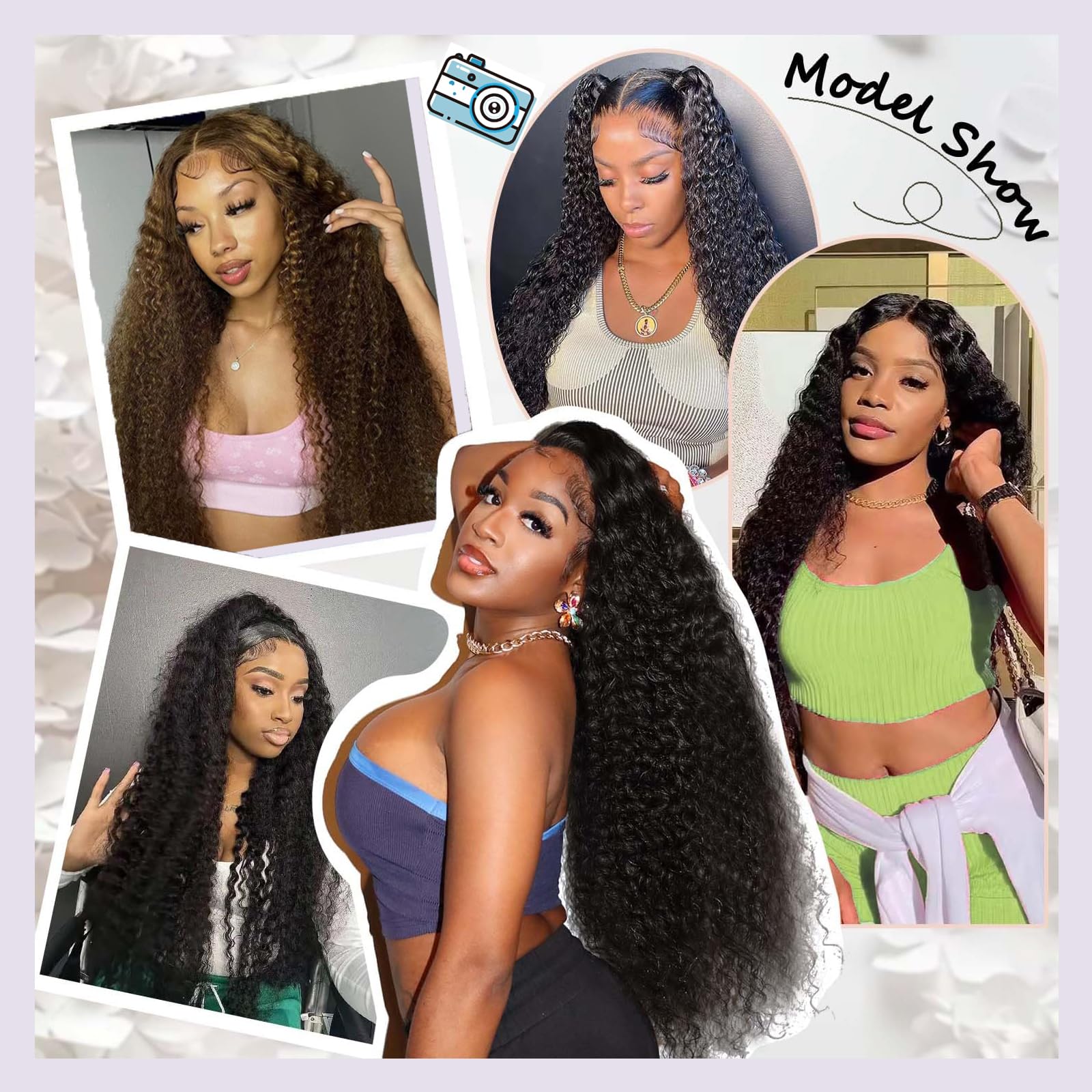 Flyzhuim Deep Wave bundles weft detail emphasizes durability and easy sewing.