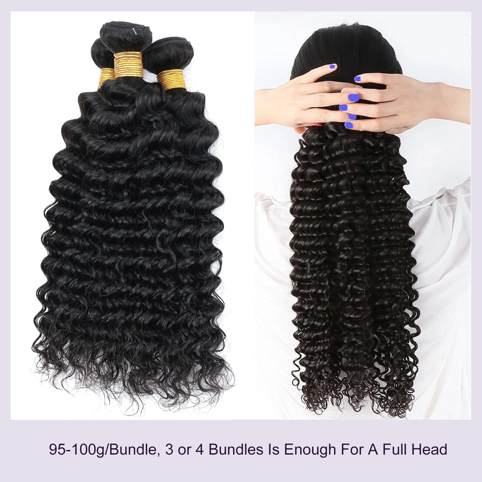 Flyzhuim Deep Wave wet and wavy texture for effortless, ready-to-wear styles.