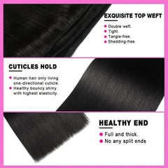 FMIDKOU 22-inch straight Brazilian hair bundles for natural movement