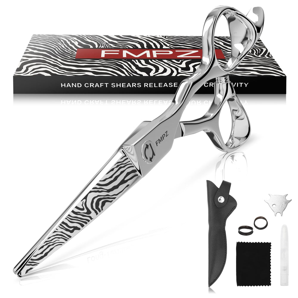 FMPZ hair cutting scissors close-up blade for precise, clean cuts