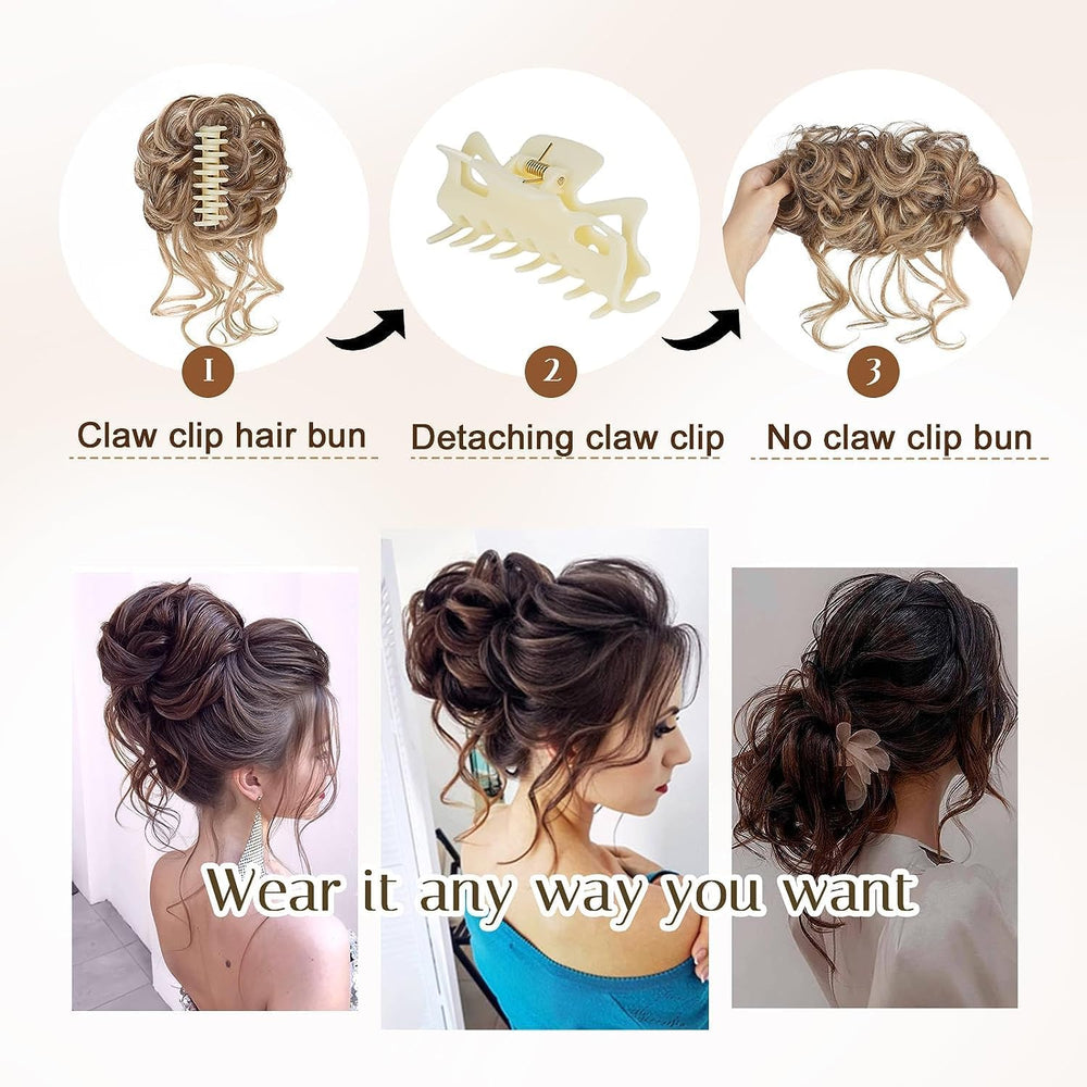Foaoit brown mix natural blonde shade matches many tones.