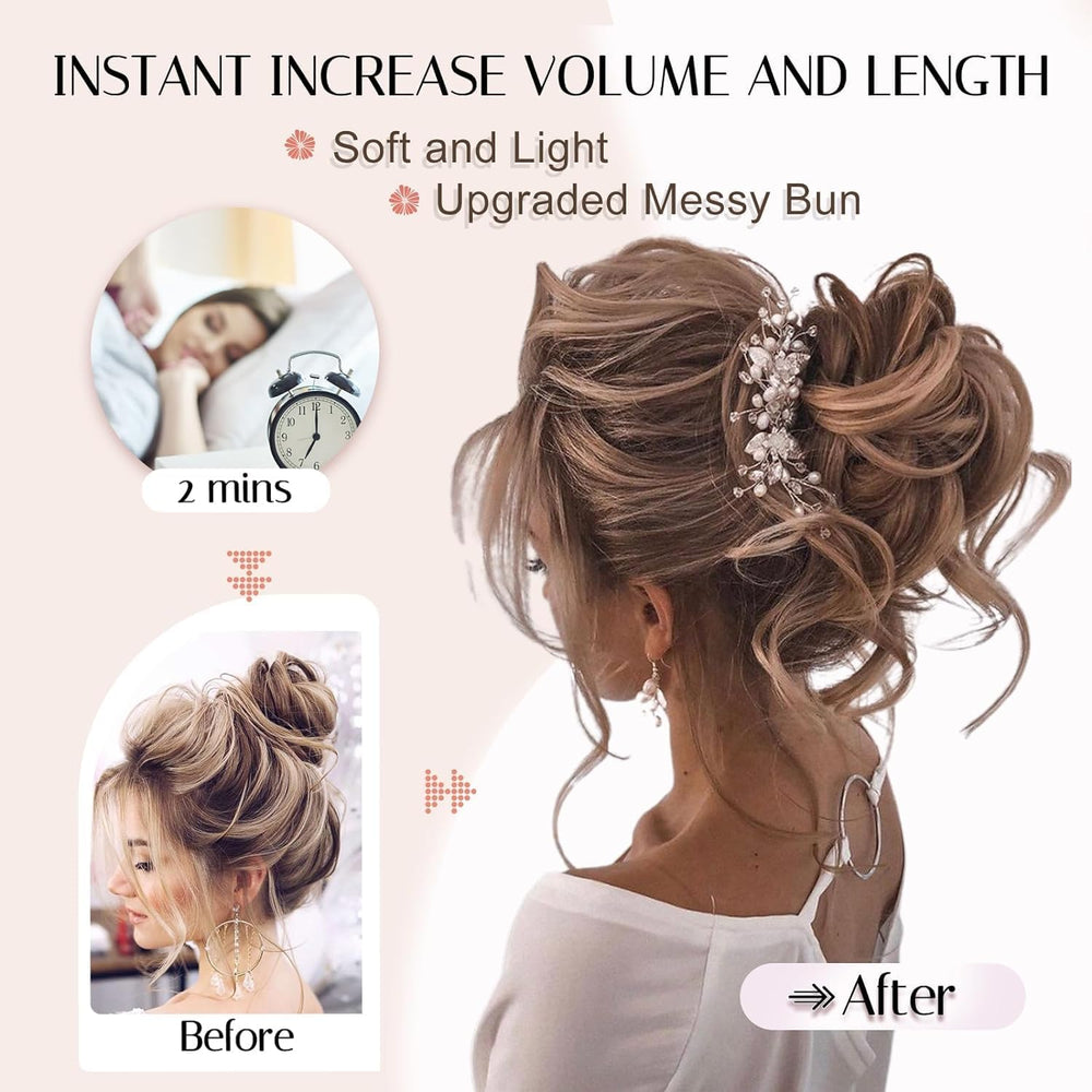 Foaoit detachable claw clip option for classic bun look.