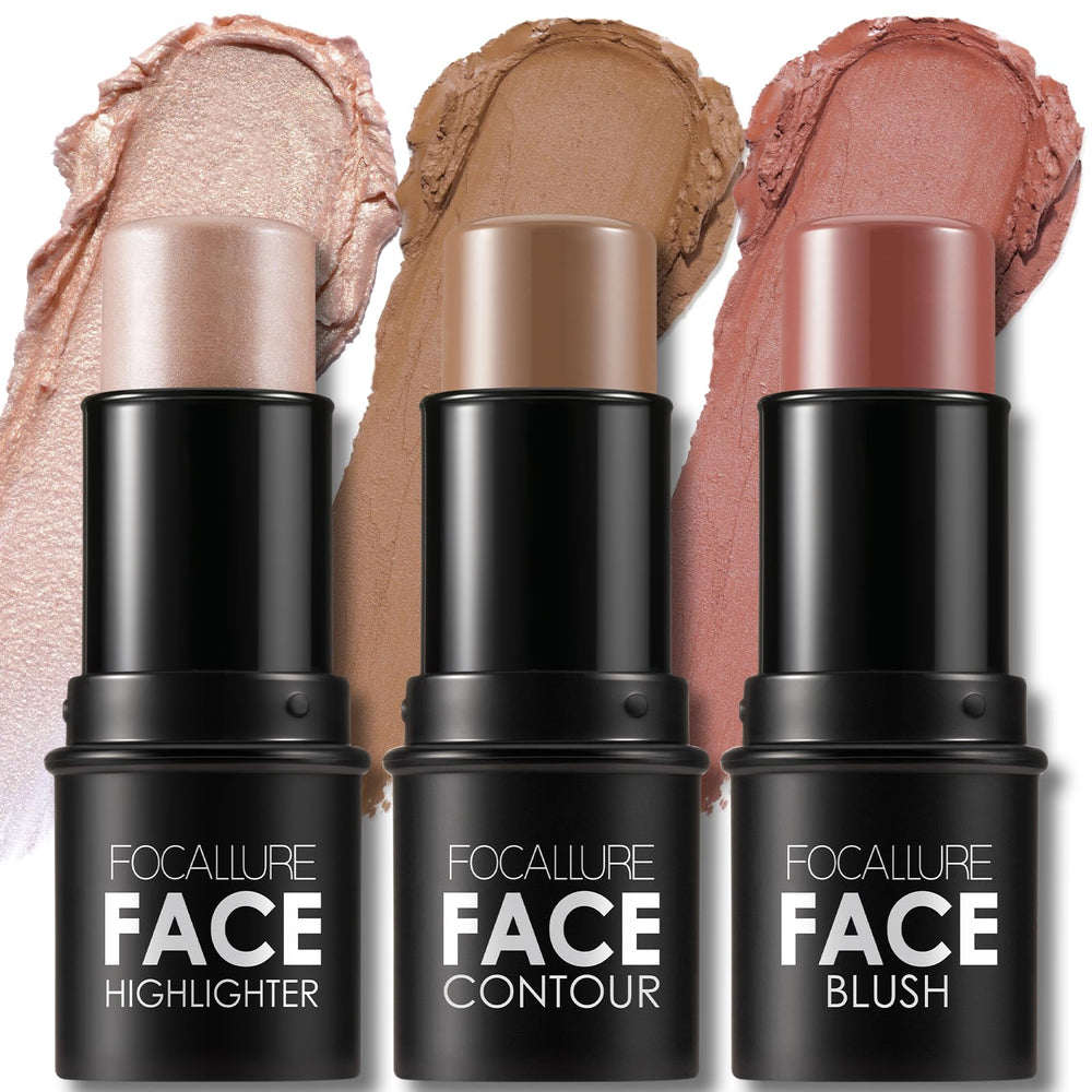FOCALLURE 3-piece contour kit front view for quick facial sculpting.