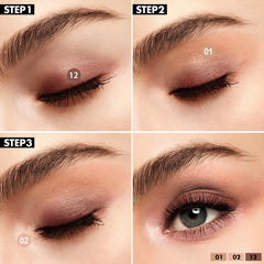 FOCALLURE blending brush included for precise eye makeup.