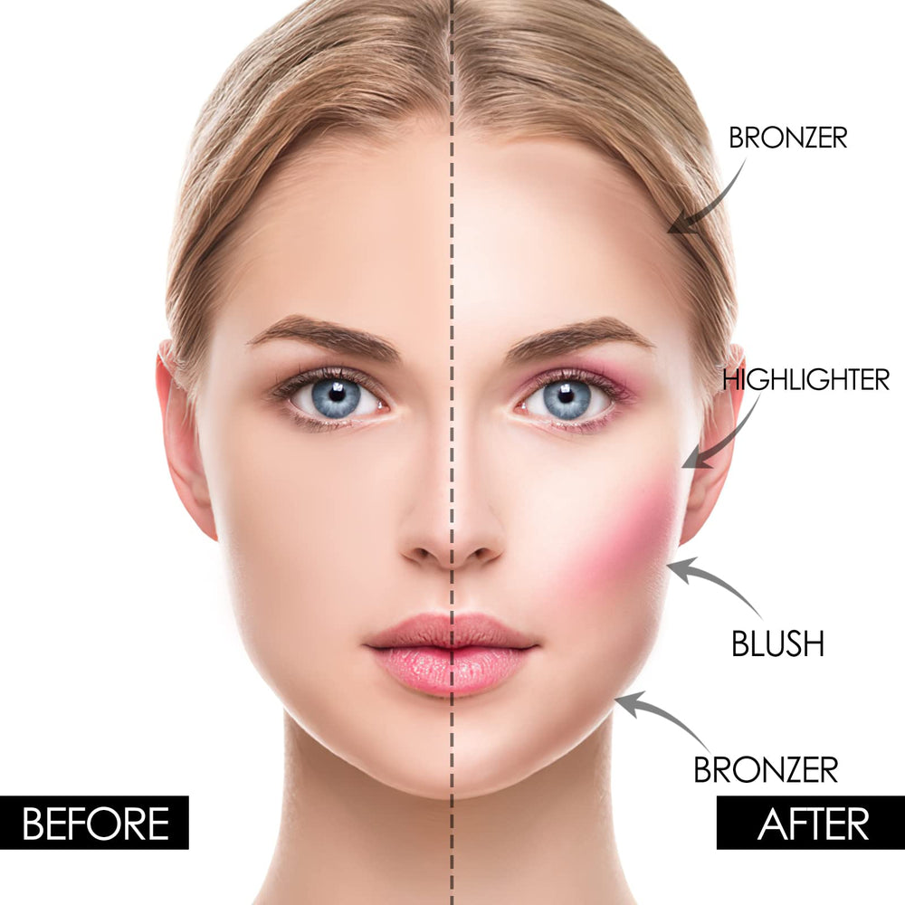 FOCALLURE matte bronzer usage highlights sculpted cheeks for natural contour