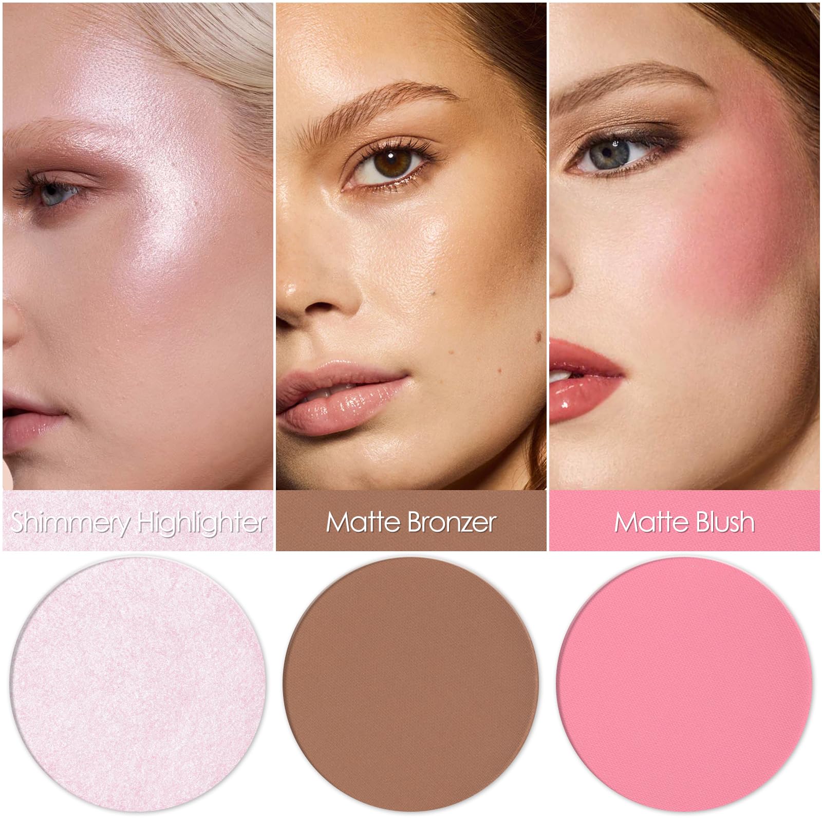 FOCALLURE palette swatches displaying buildable color options for day to night looks