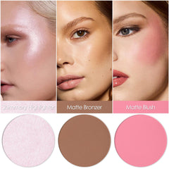 FOCALLURE palette swatches displaying buildable color options for day to night looks