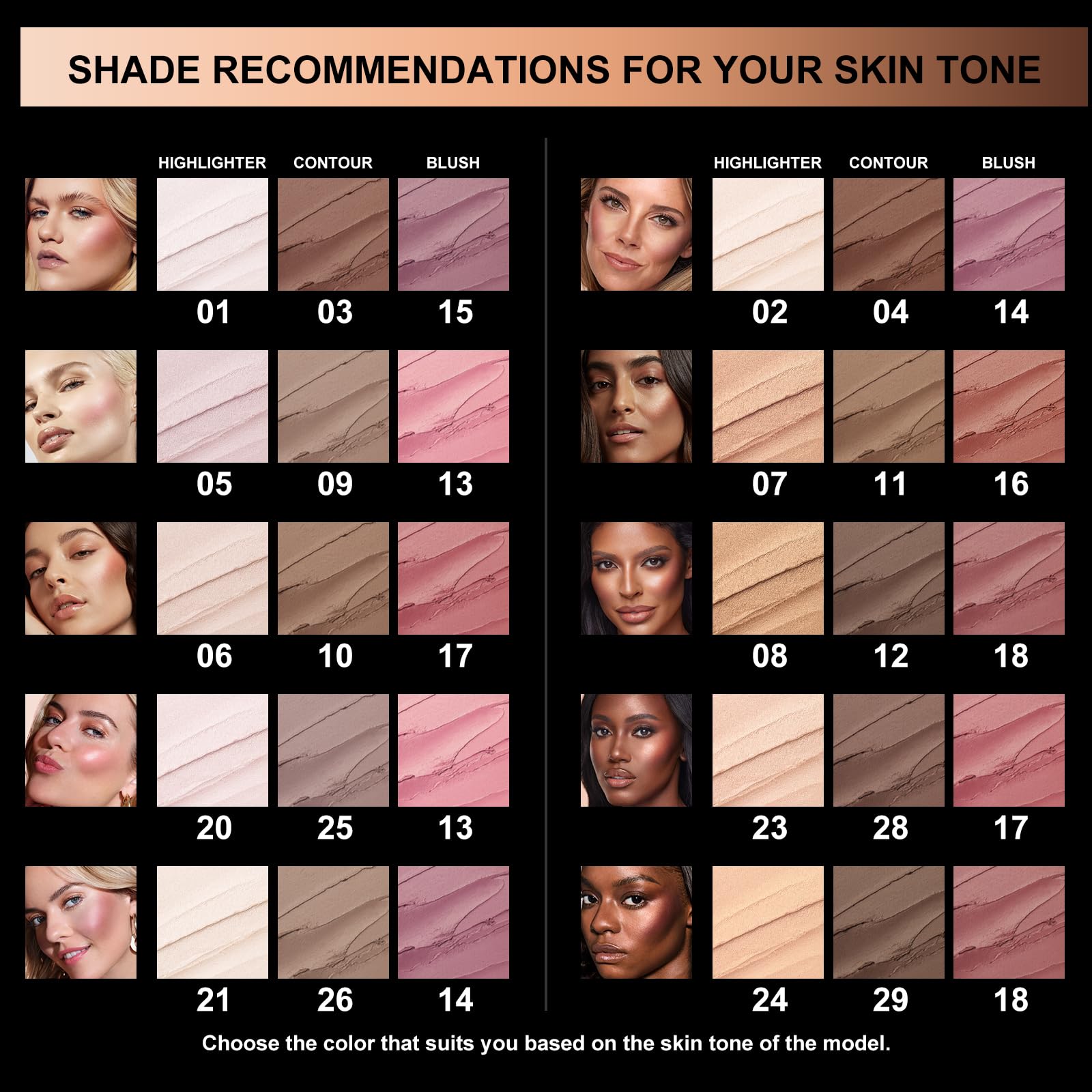 FOCALLURE blush stick application enhances cheek color with natural flush.