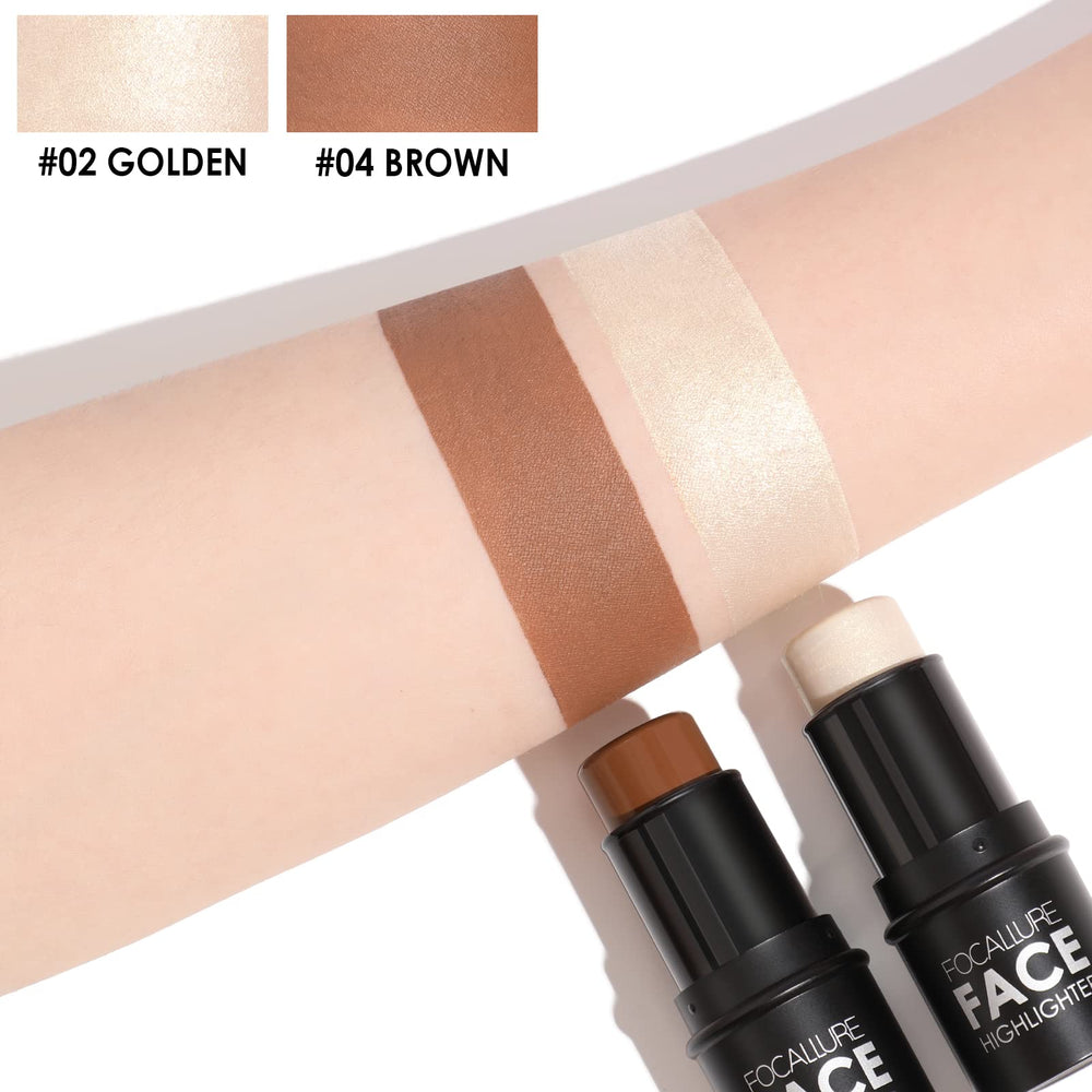FOCALLURE bronzer stick shade for natural warmth and depth.
