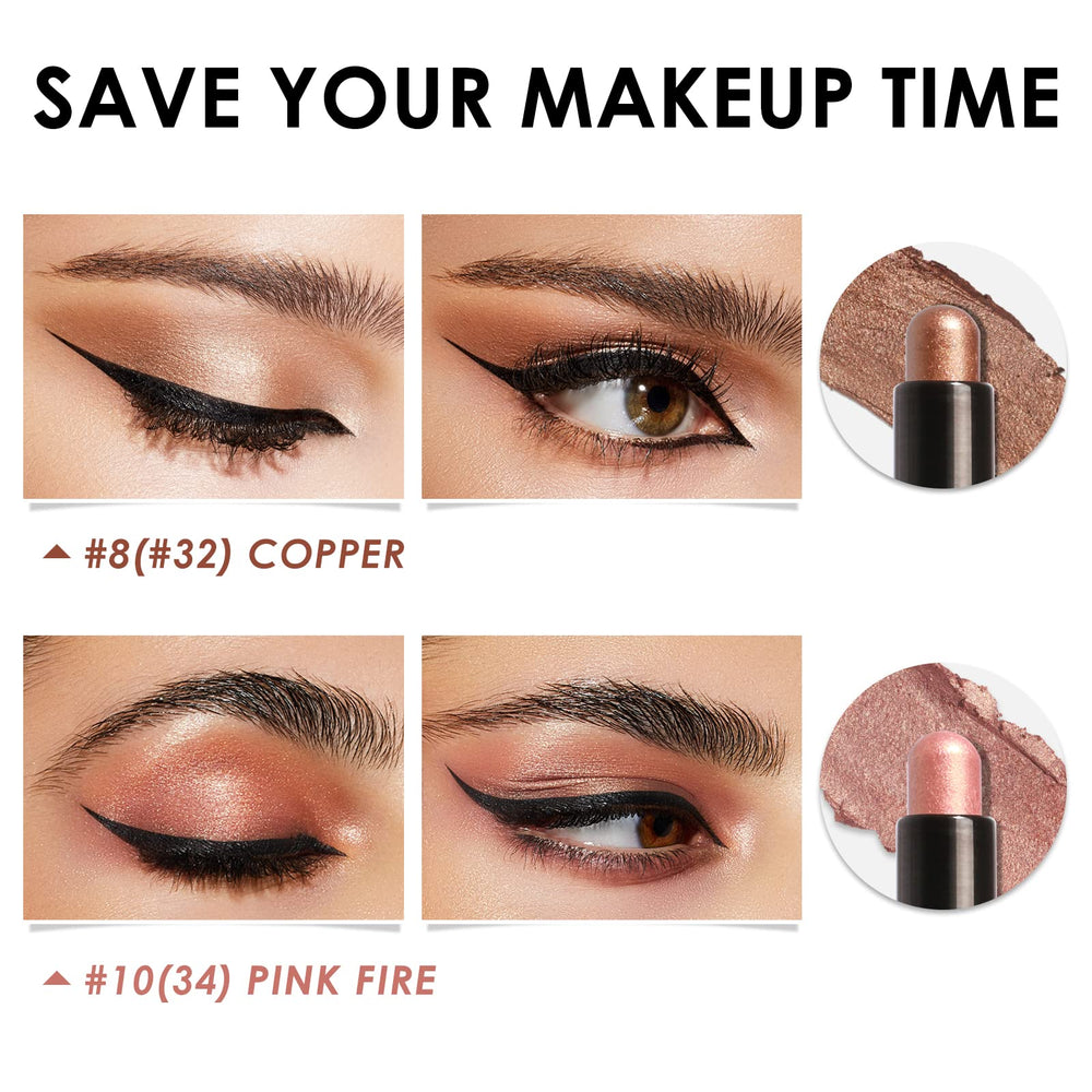 FOCALLURE dual-color look using two shades for dimensional eyes.