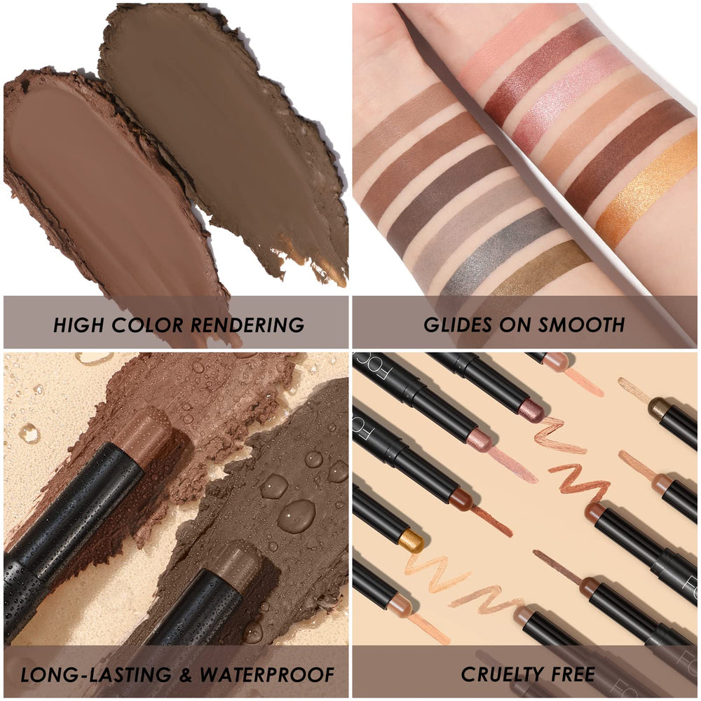 FOCALLURE dual-ended design enables lining and highlighting in one tool