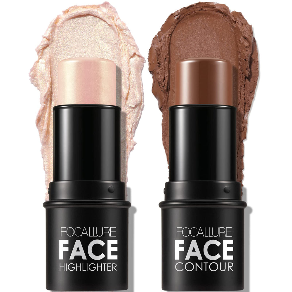 FOCALLURE duo contour foundation stick for easy sculpting and blending.