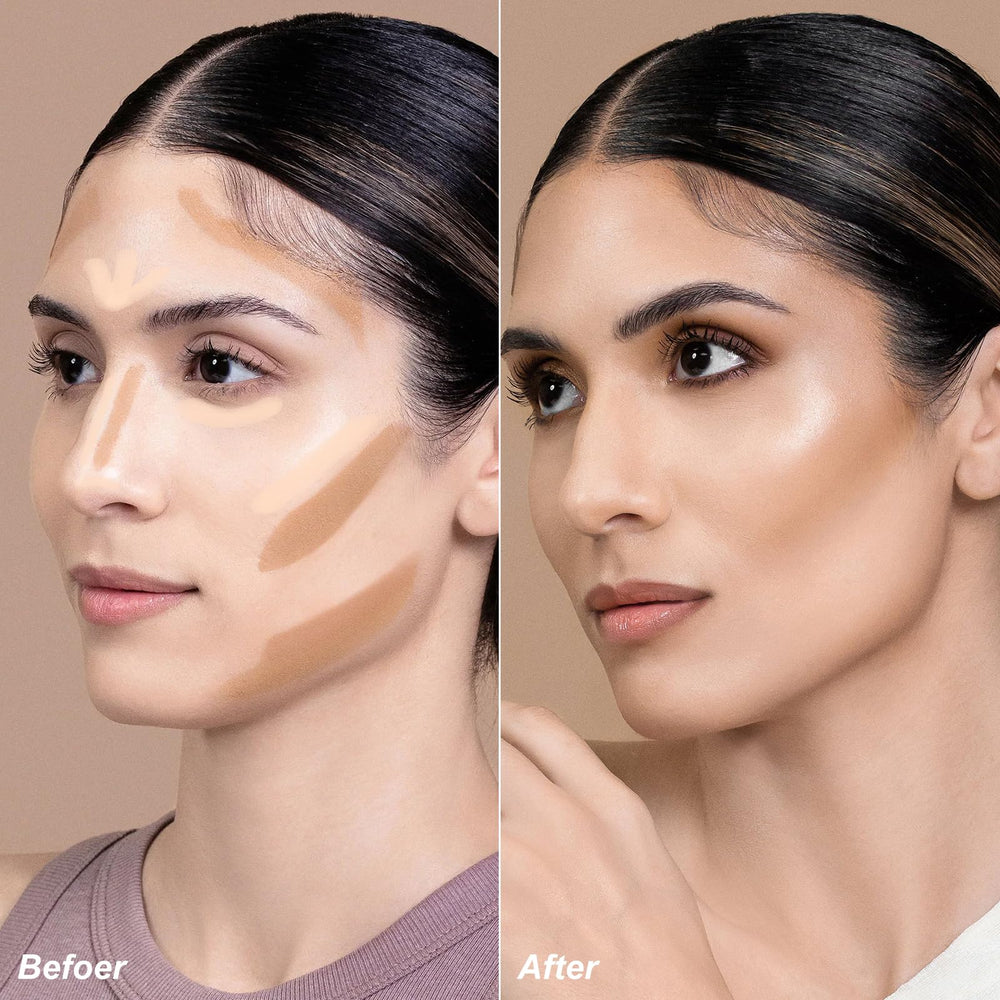 Easy blend dual-ended makeup stick for quick, seamless sculpting