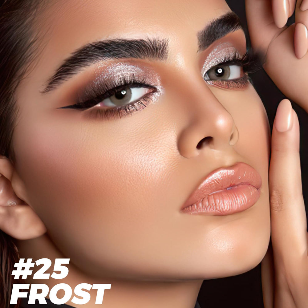 FOCALLURE Frost swirl-on-lid shows vivid shimmer for bold daytime looks.