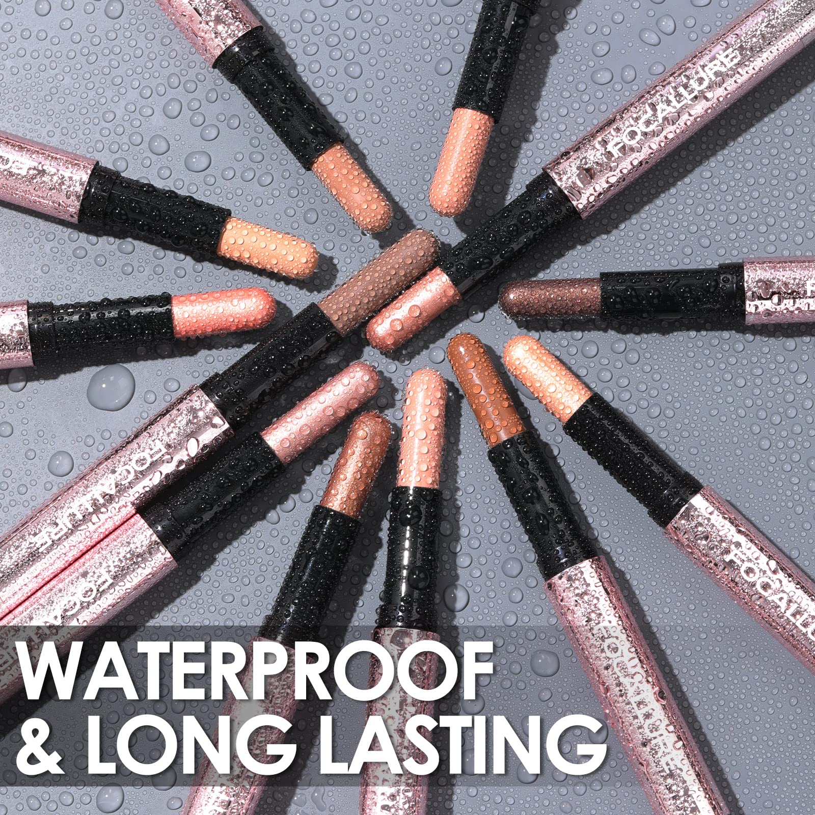 FOCALLURE Falling Sky swatches show versatile range of finishes.