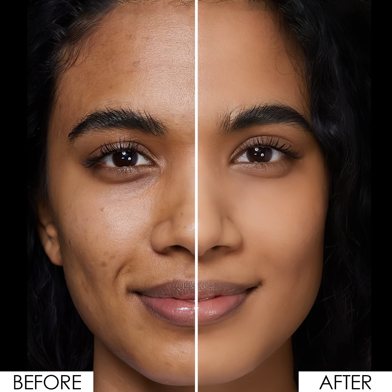FOCALLURE Flawless pressed powder application on skin enables seamless brush use.