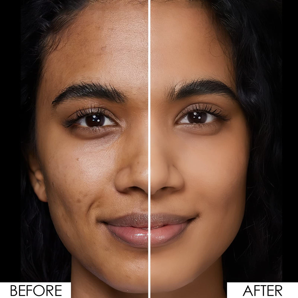 FOCALLURE Flawless pressed powder application on skin enables seamless brush use.