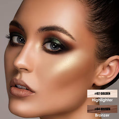 FOCALLURE highlighter stick glow to brighten cheekbones with radiance.