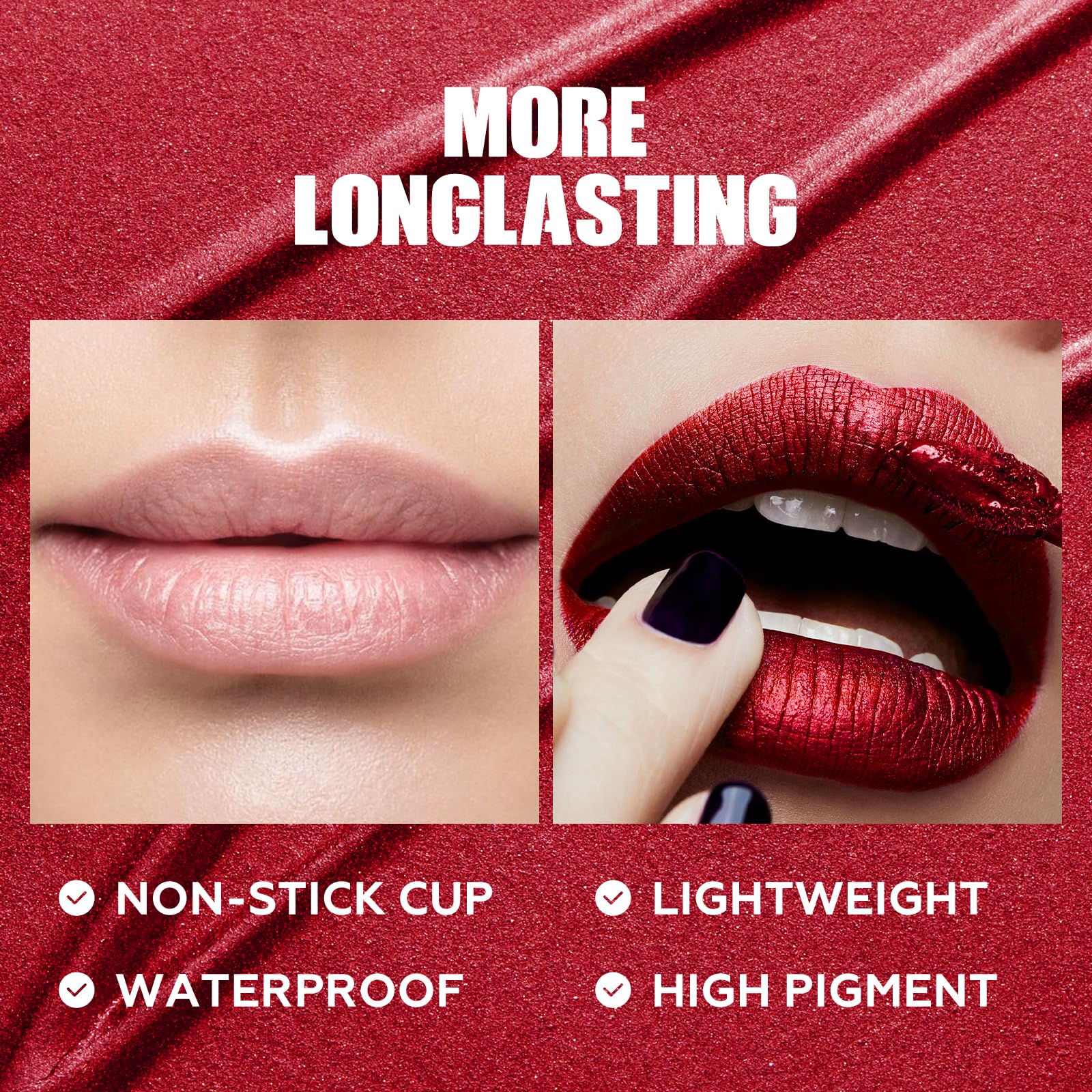 FOCALLURE long-lasting lip color with vibrant shade and shine.