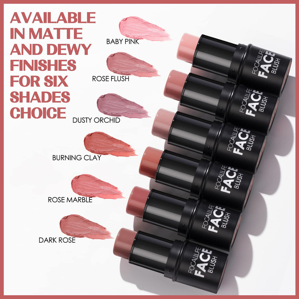 FOCALLURE Cream Blush Stick long-wearing texture promises lasting color and hydration.