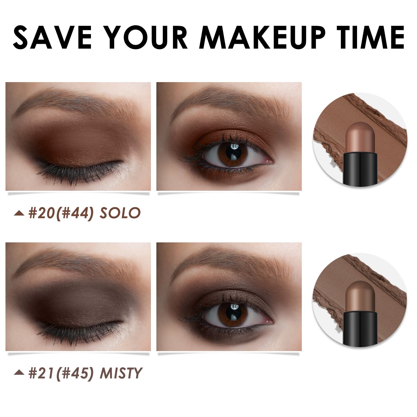 FOCALLURE rich rum shade swatch adds warm glow to lids