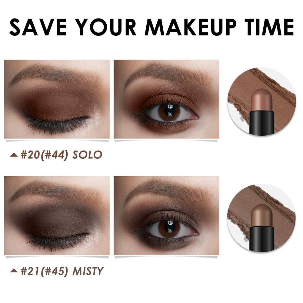 FOCALLURE rich rum shade swatch adds warm glow to lids