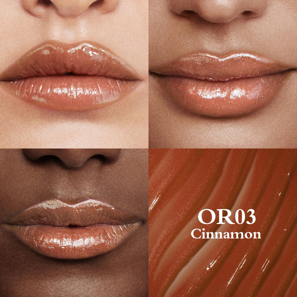 FOCALLURE Sparkling Gem Lip Plump gloss delivers a shimmering finish for day wear.
