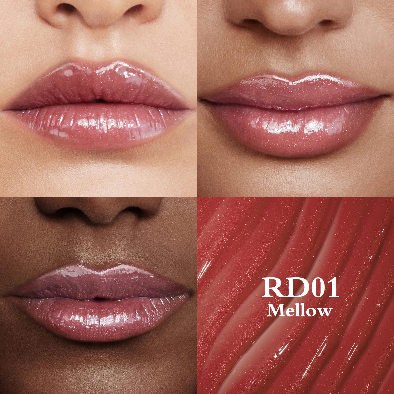 FOCALLURE Sparkling Gem Lip Plump wand application showing smooth glide for easy wear.