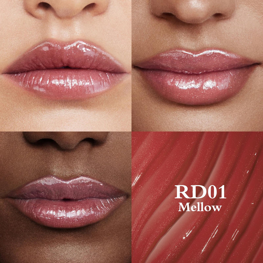 FOCALLURE Sparkling Gem Lip Plump wand application showing smooth glide for easy wear.
