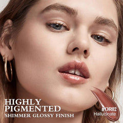 FOCALLURE Sparkling Gem Lip Plump long-wear gloss offers waterproof color