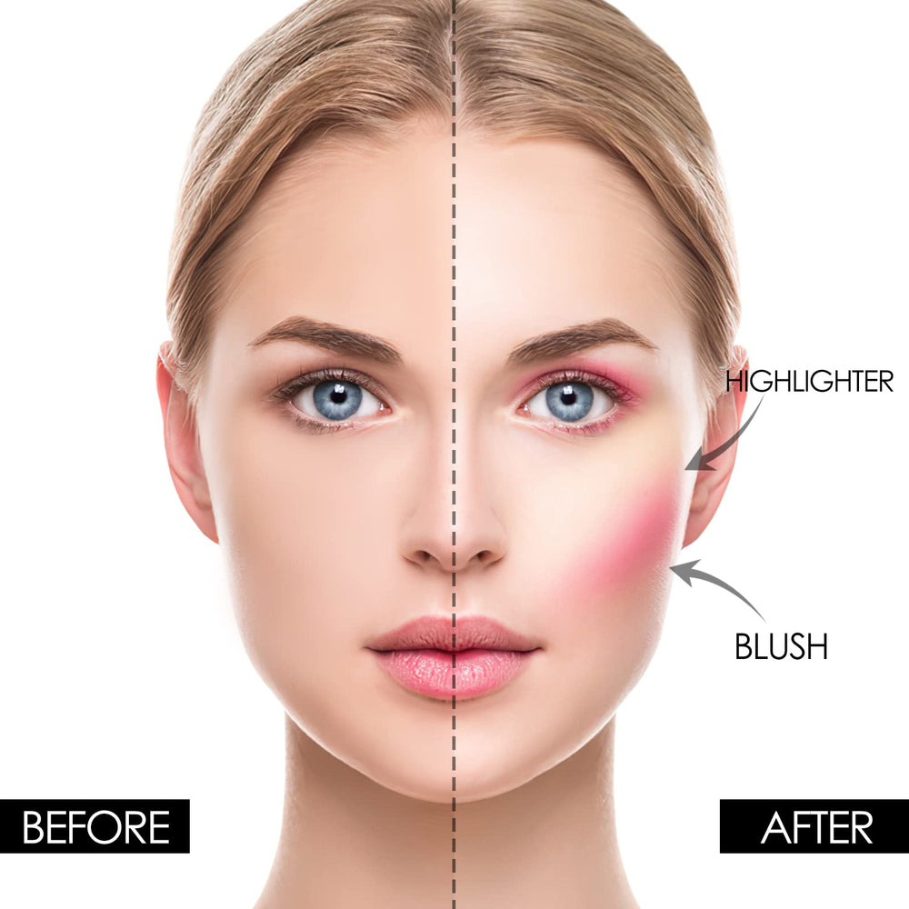 FOCALLURE vegan cruelty-free powders show smooth, skin-friendly blend.