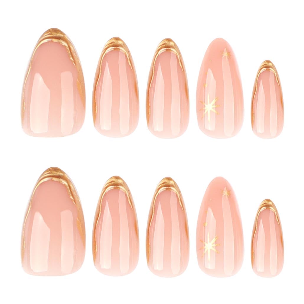 Foccna 24-piece press-on nails ready for fast at-home manicure.