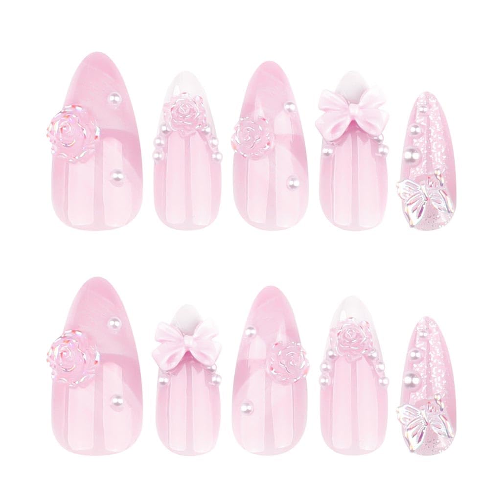Foccna 3D flower nail detail for stylish wedding or party looks.