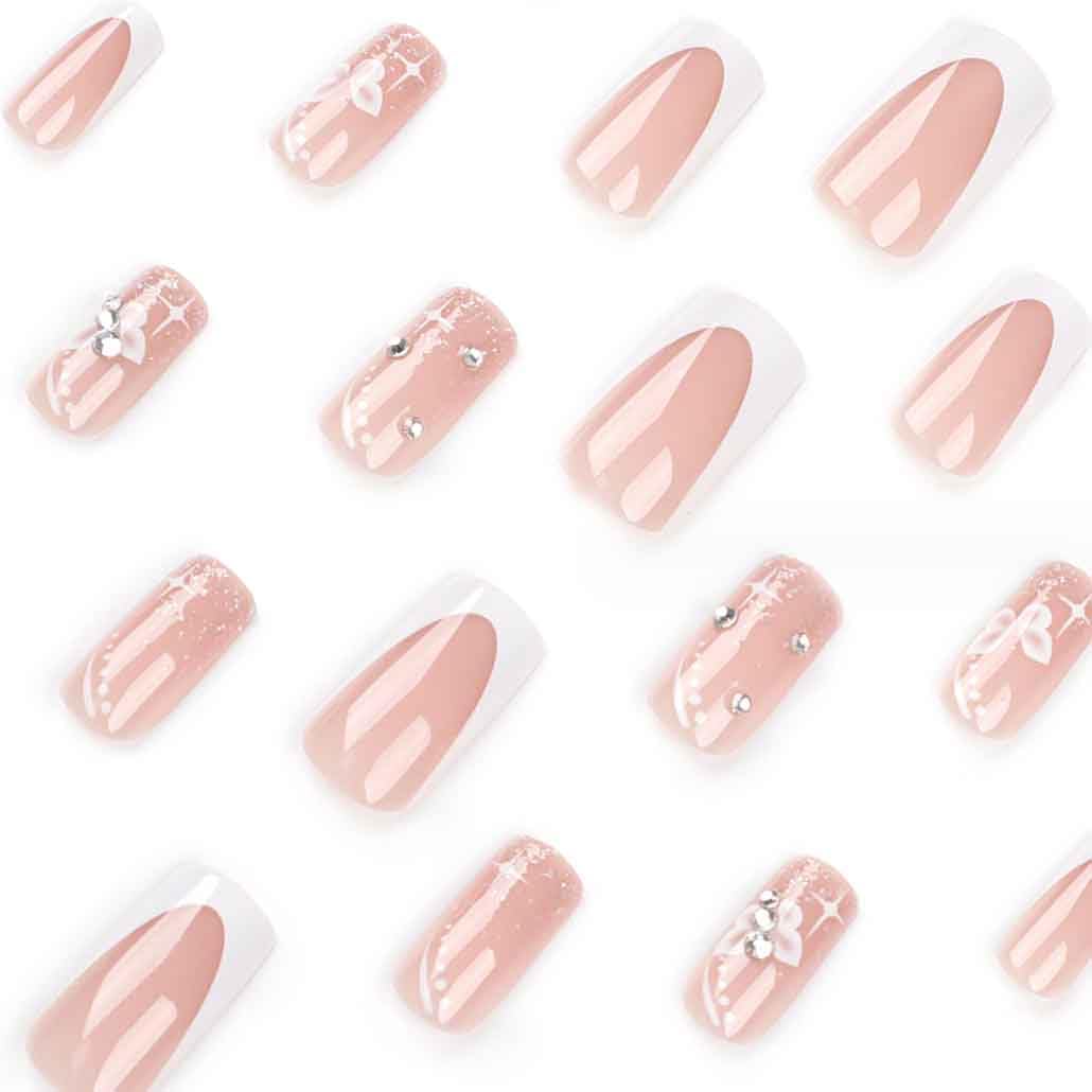 Foccna French full-cover nails for a seamless salon-style finish
