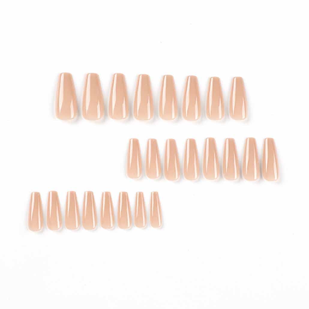 Foccna glossy ballerina nails for wedding and party-ready shine.