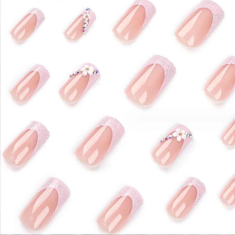 Foccna press-on nails easy 5-minute manicure at home.