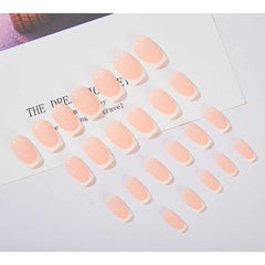 Foccna press-on nails with 36-grain jelly gum for secure temporary wear