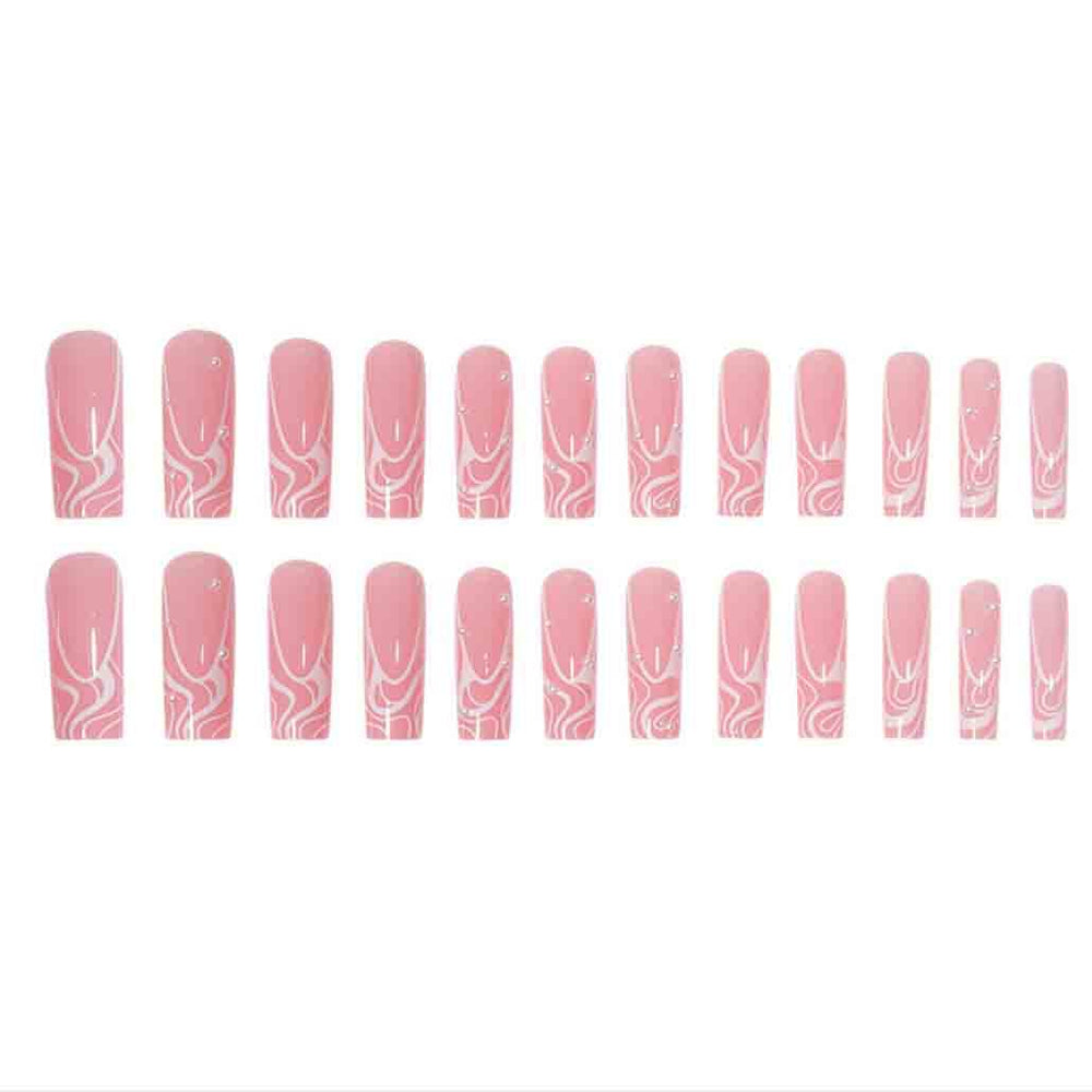 Foccna pearl pink nails on hand, showcasing a glossy salon-like finish at home.