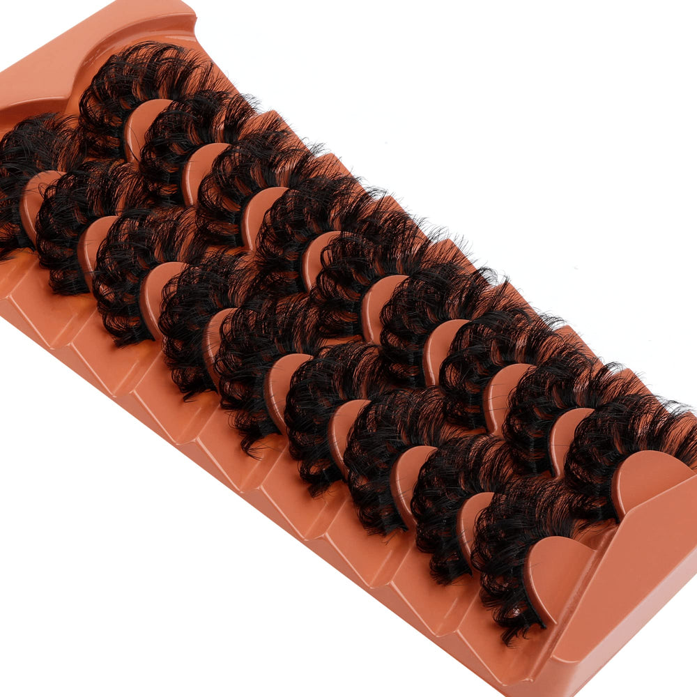 Focipeysa 17mm dramatic curl lashes for cat eye effect
