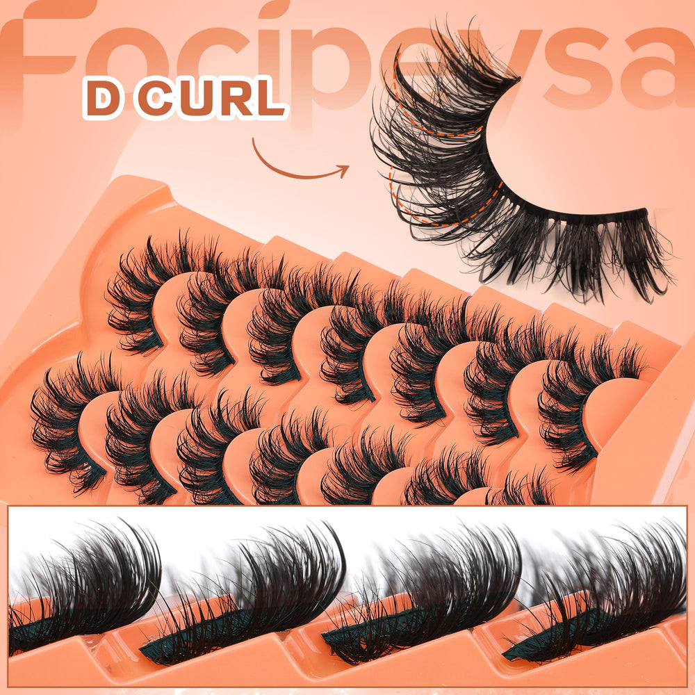Focipeysa Beginner-friendly lashes simplify application and reuse for 5-10 uses.