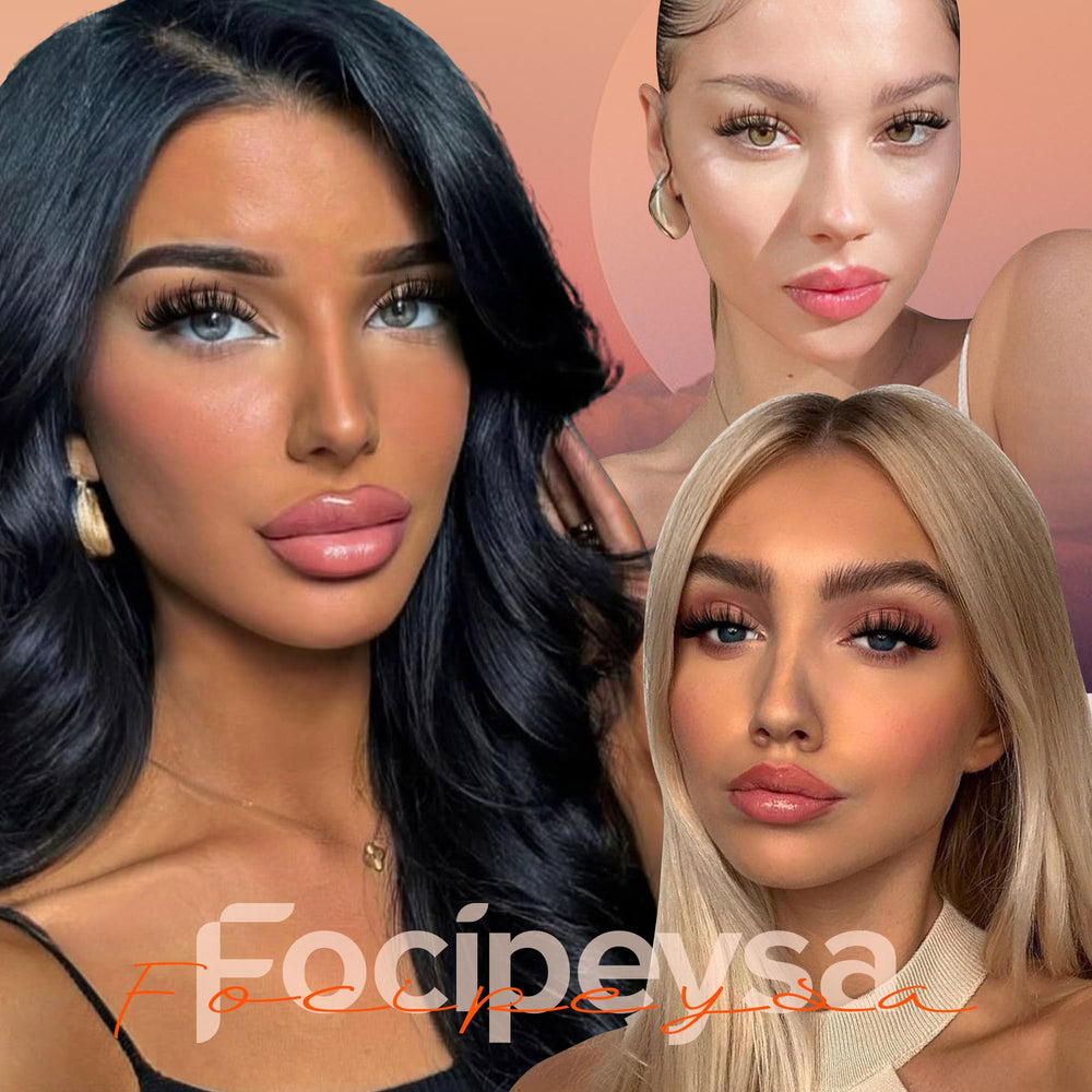 Focipeysa Cruelty-free vegan faux mink fibers offer feather-light wear.