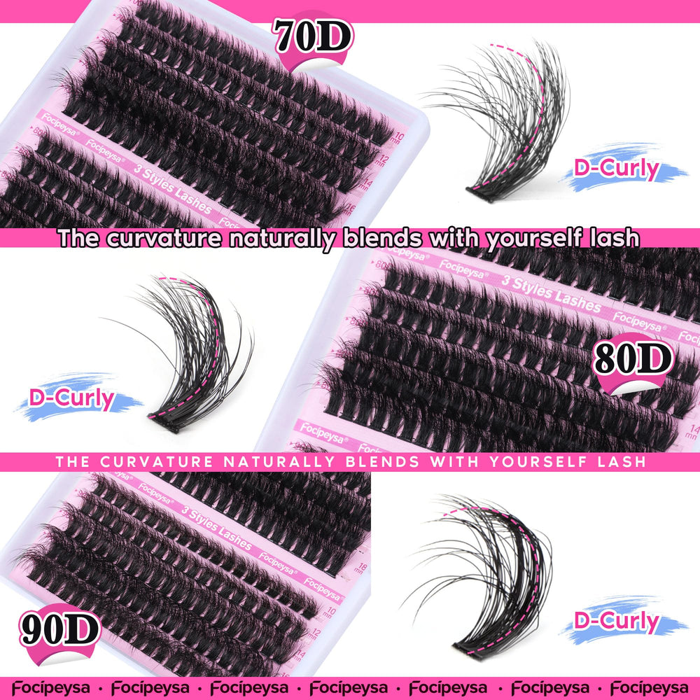 Focipeysa DIY Lash Application Guide showcasing the complete kit