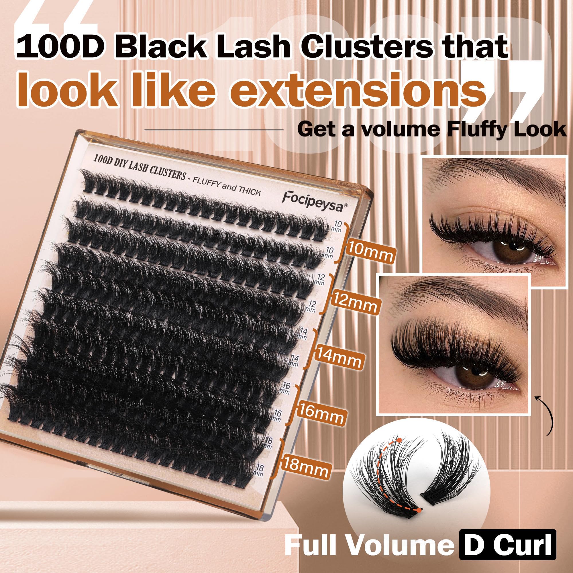 Focipeysa DIY lashes beginner kit for easy at-home extensions.