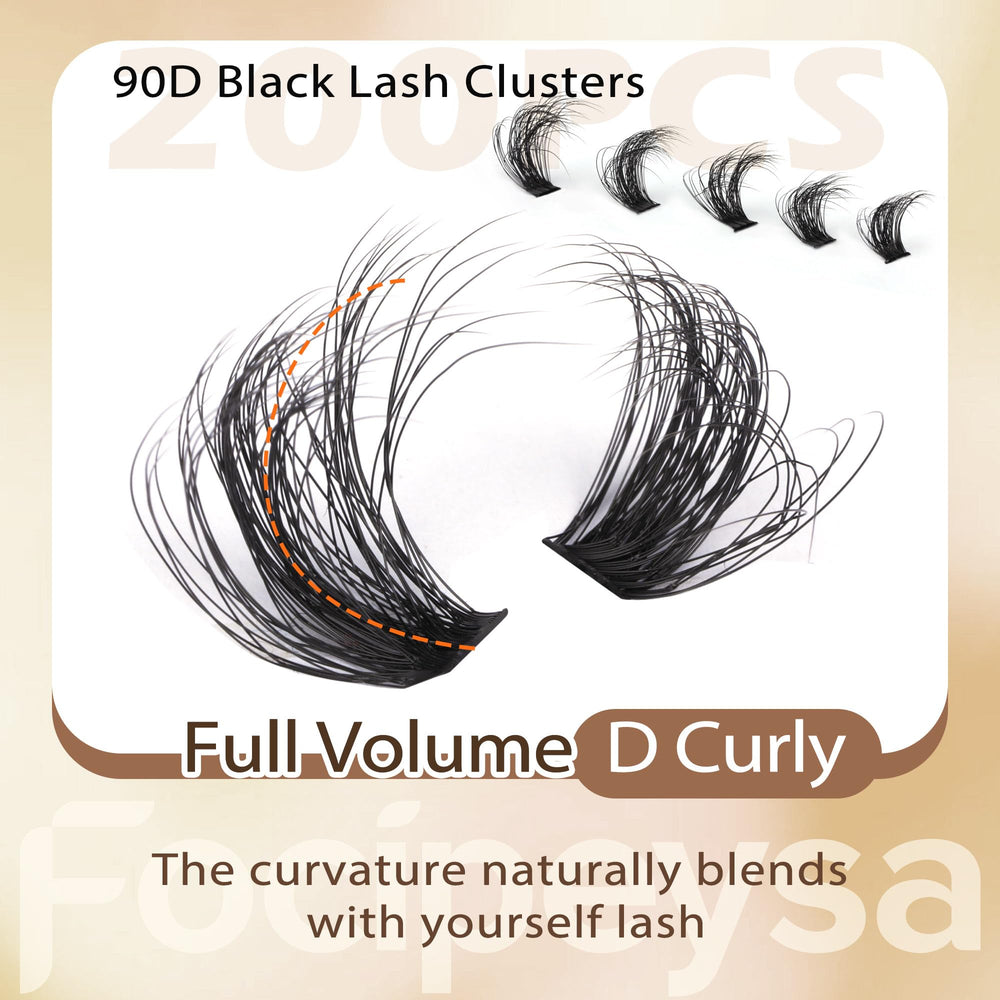 Focipeysa fluffy lash extensions bundle for quick upgrades