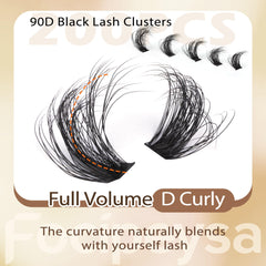 Focipeysa fluffy lash extensions bundle for quick upgrades