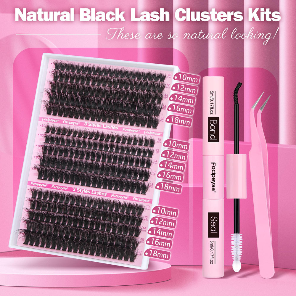 Lash bond and seal included for smooth adhesion and longer wear