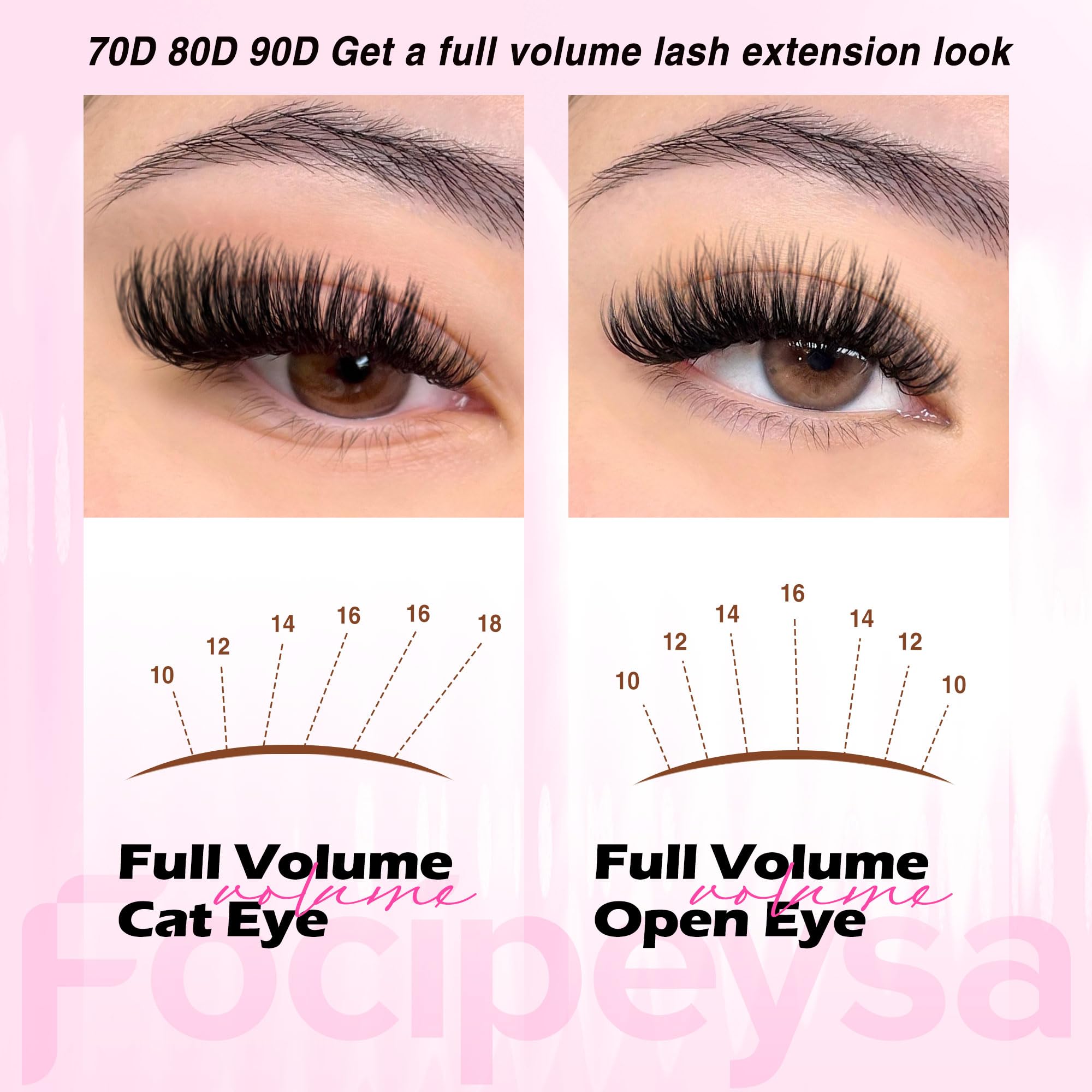 Focipeysa Lash Brush ready for precise grooming and blending