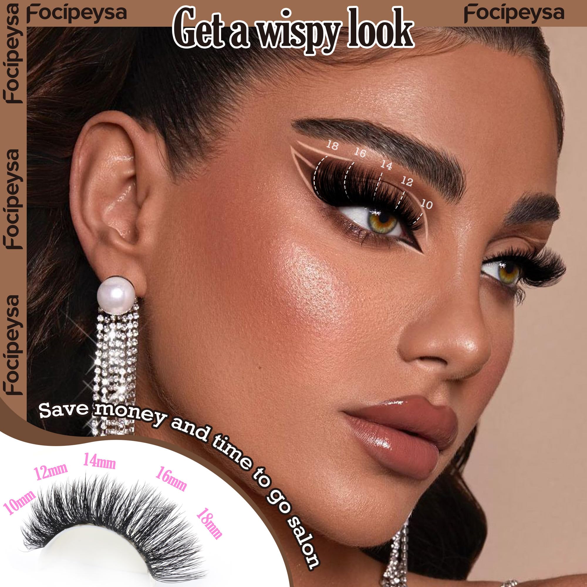Focipeysa lash clusters application guide for precise placement.