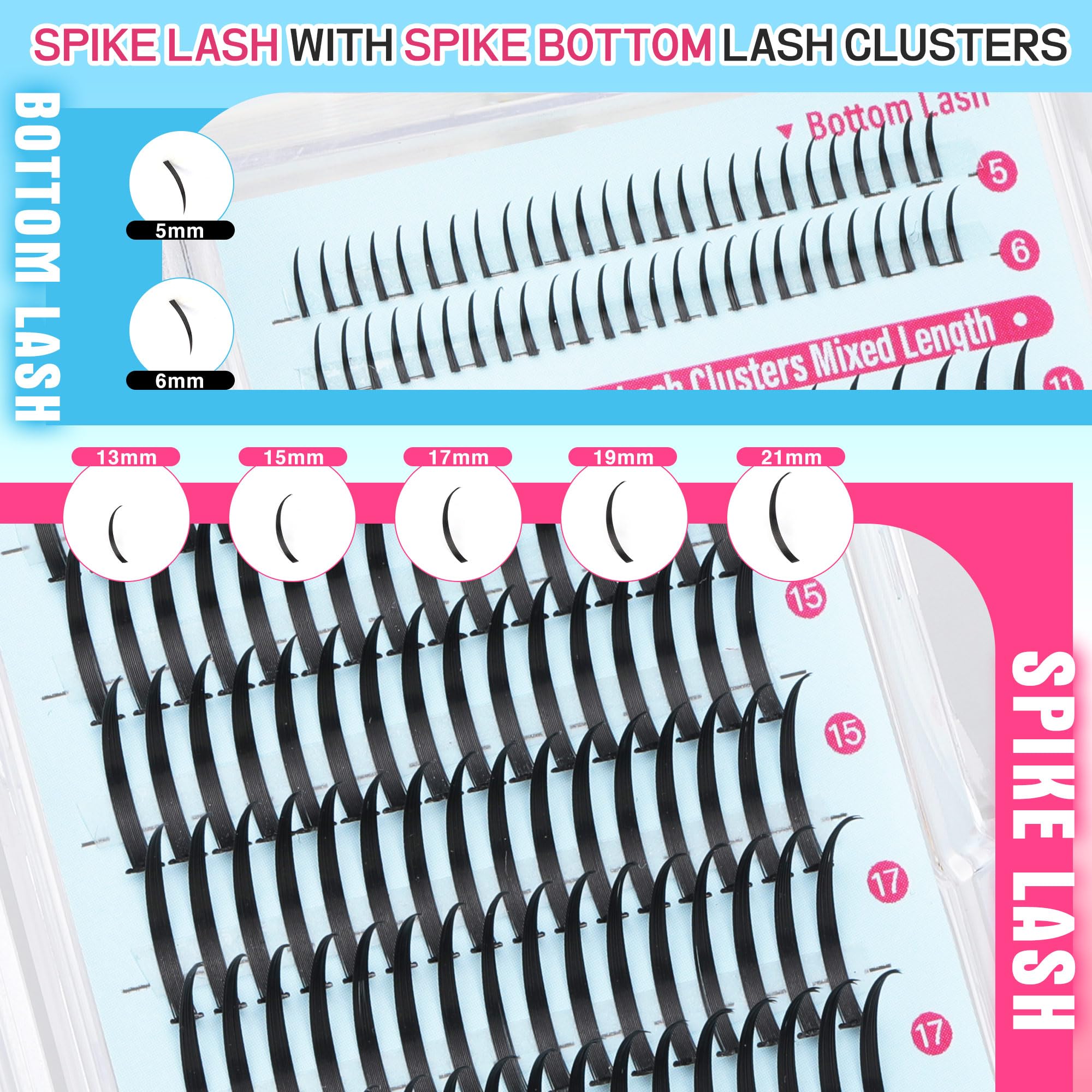 Focipeysa manga-eye spike clusters for versatile at-home styling.