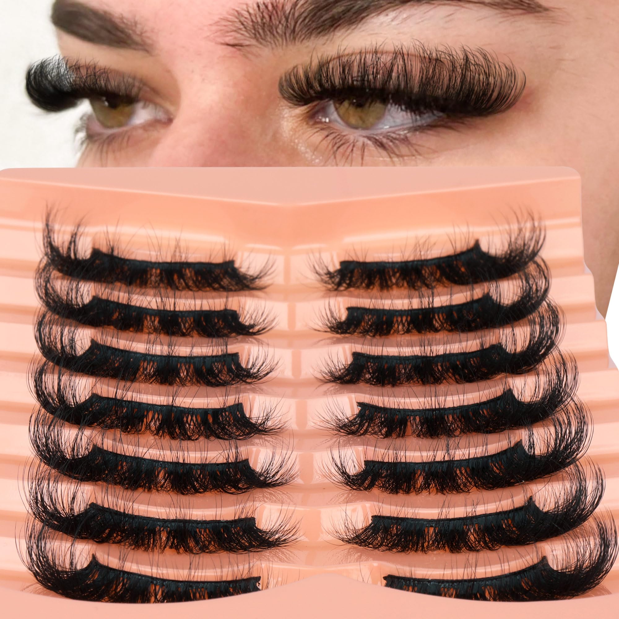 Focipeysa mink lashes wispy 14mm for a natural everyday look